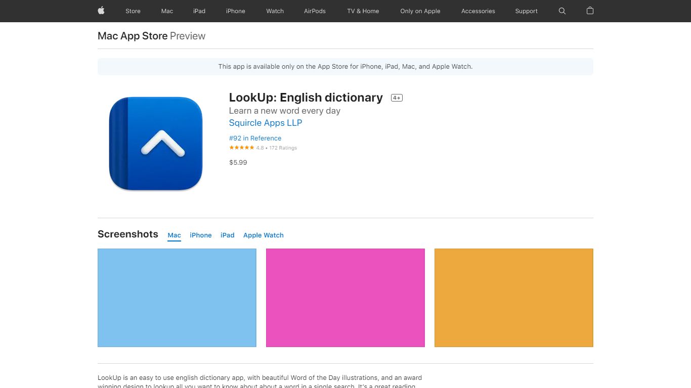 ‎LookUp: English dictionary on the App Store